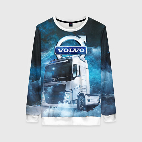 Женский свитшот Volvo truck / 3D-Белый – фото 1