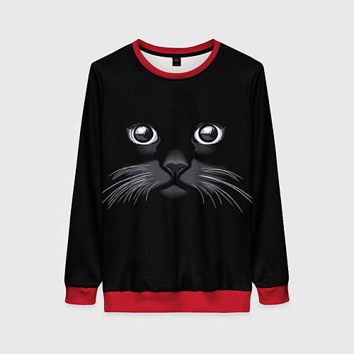 Женский свитшот Кот Журбей / 3D-Красный – фото 1
