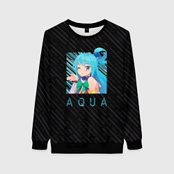 Свитшот женский Аква Aqua Коносуба KonoSuba, цвет: 3D-черный