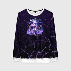 Свитшот женский Genshin Impact - Raiden Shogun, цвет: 3D-белый