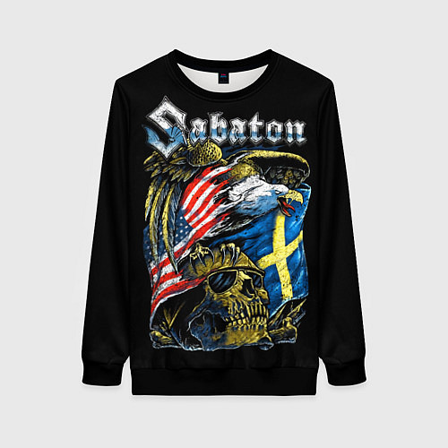 Женский свитшот Sabaton / 3D-Черный – фото 1