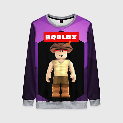 Женский свитшот ROBLOX РОБЛОКС Z / 3D-Меланж – фото 1