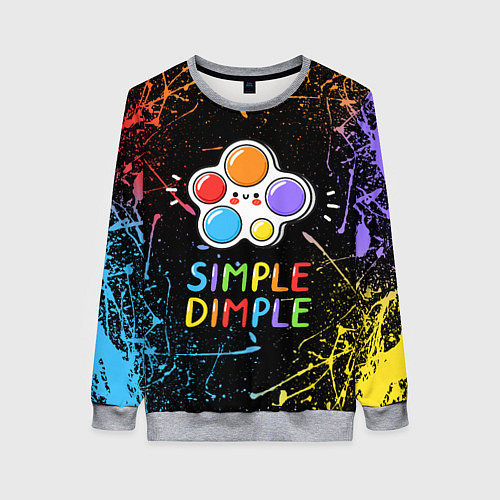 Женский свитшот SIMPLE DIMPLE ИГРУШКА / 3D-Меланж – фото 1