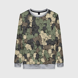Женский свитшот Камуфляж из матрёшек