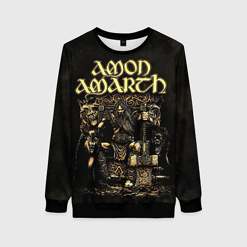 Женский свитшот Amon Amarth / 3D-Черный – фото 1