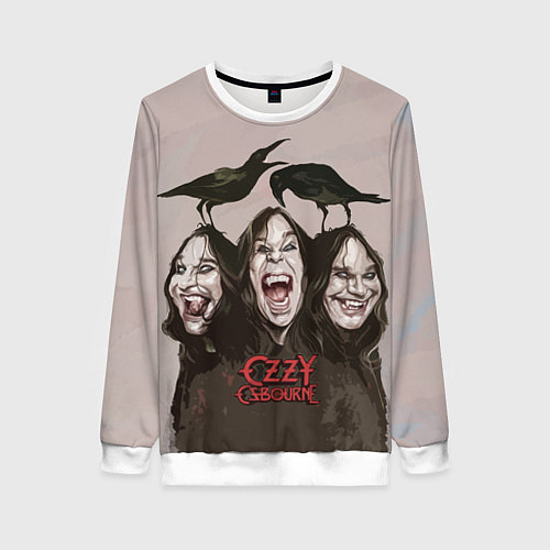 Женский свитшот Ozzy Osbourne / 3D-Белый – фото 1