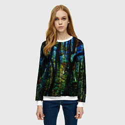 Свитшот женский Разноцветная гора, цвет: 3D-белый — фото 2