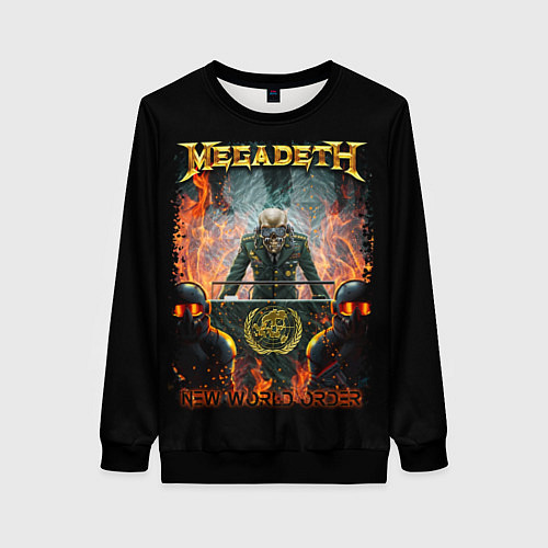 Женский свитшот Megadeth / 3D-Черный – фото 1