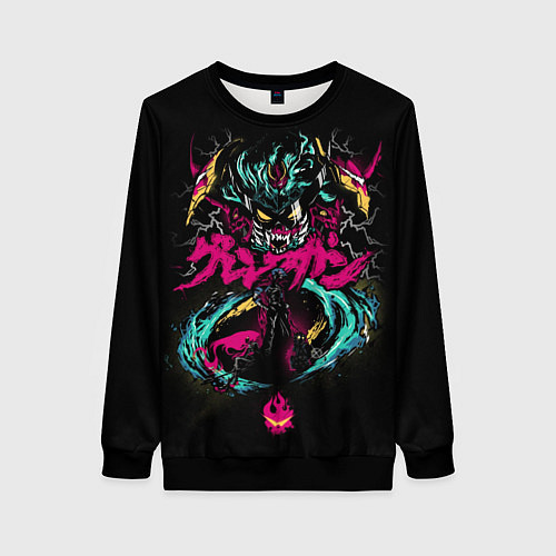 Женский свитшот Гуррен-Лаганн / 3D-Черный – фото 1