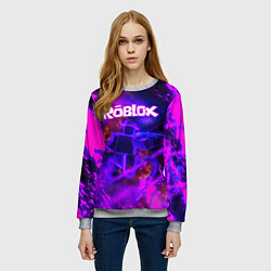 Свитшот женский MUSIC ROBLOX РОБЛОКС Z, цвет: 3D-меланж — фото 2