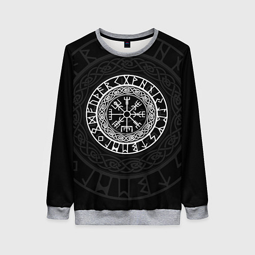 Женский свитшот Вегвизир Galdrastafir / 3D-Меланж – фото 1