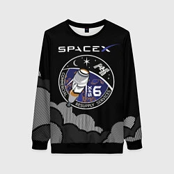 Свитшот женский Space X, цвет: 3D-черный