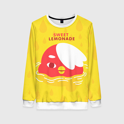 Женский свитшот Sweet lemonade / 3D-Белый – фото 1