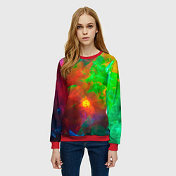 Свитшот женский Искра жизни, цвет: 3D-красный — фото 2