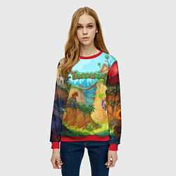 Свитшот женский Terraria Террария Z, цвет: 3D-красный — фото 2