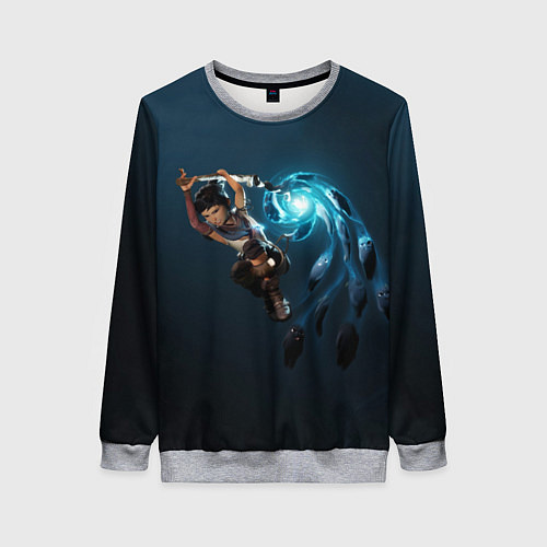 Женский свитшот Атака Кены / 3D-Меланж – фото 1