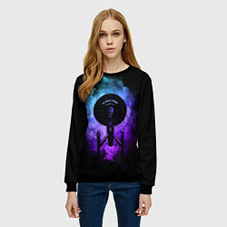 Свитшот женский Star Trek, USS Enterprise, цвет: 3D-черный — фото 2