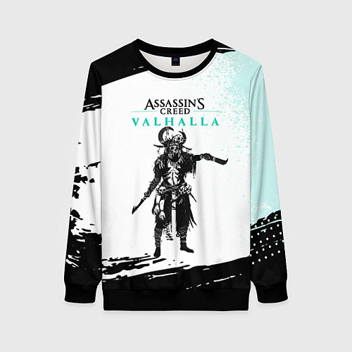 Женский свитшот АССАСИН КРИД ASSASSINS CREED VALHALLA Z / 3D-Черный – фото 1