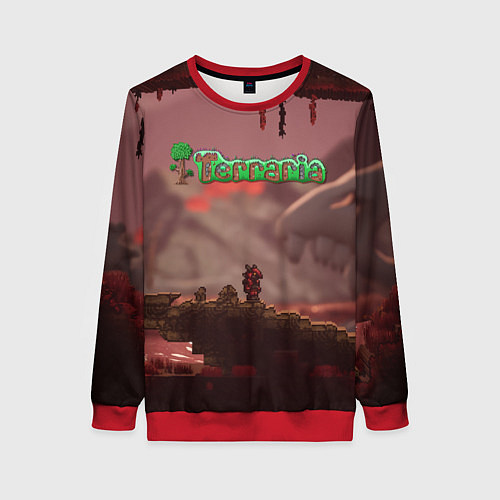 Женский свитшот Terraria Тэррария / 3D-Красный – фото 1