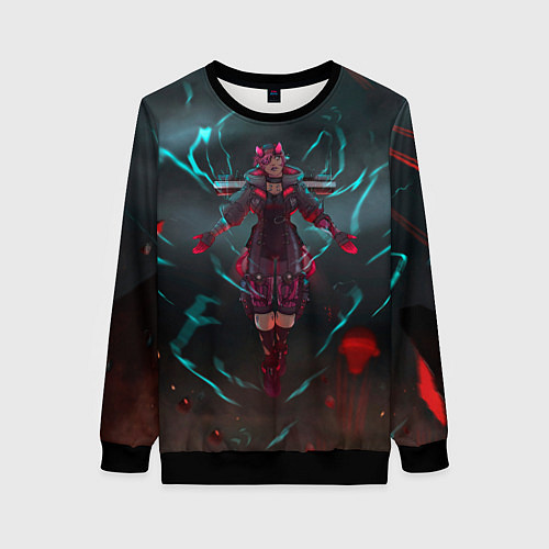 Женский свитшот The Eye of the Storm / 3D-Черный – фото 1