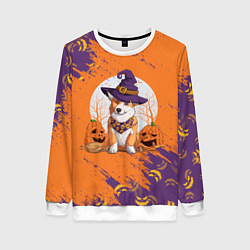 Женский свитшот Корги на хэллоуине