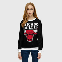 Свитшот женский B C Chicago Bulls, цвет: 3D-белый — фото 2
