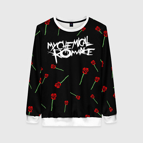 Женский свитшот MY CHEMICAL ROMANCE РОЗЫ MCR ROSES / 3D-Белый – фото 1