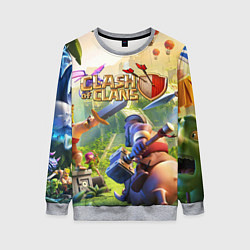 Женский свитшот CLASH OF CLANS БИТВА КЛАНОВ