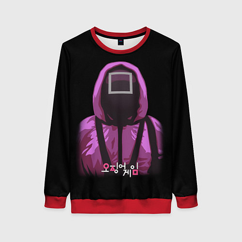 Женский свитшот Squid Game Square Guy / 3D-Красный – фото 1