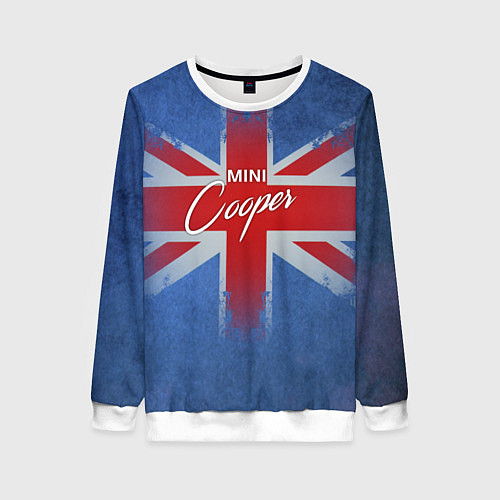Женский свитшот Mini cooper Великобритания / 3D-Белый – фото 1