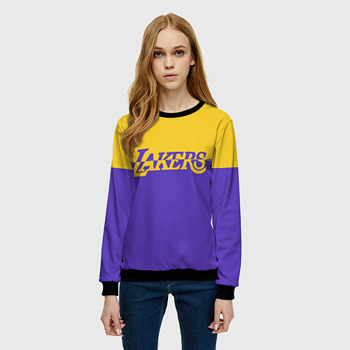 Женский свитшот KobeBryant Los Angeles Lakers, / 3D-Черный – фото 3