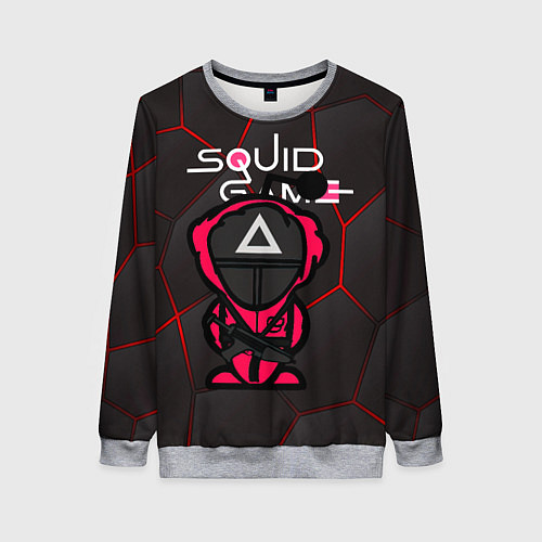 Женский свитшот Squid game BLACK / 3D-Меланж – фото 1