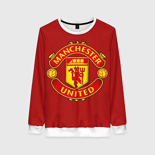 Женский свитшот Manchester United F C / 3D-Белый – фото 1