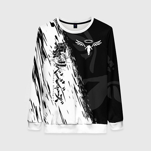 Женский свитшот ТОКИЙСКИЕ МСТИТЕЛИ WALHALLA КЛАН / 3D-Белый – фото 1