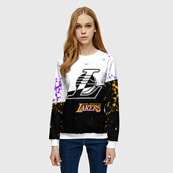 Свитшот женский Коби Брайант Los Angeles Lakers,, цвет: 3D-белый — фото 2