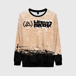 Свитшот женский Linkin Park Рок Группа Линкин Парк, цвет: 3D-черный