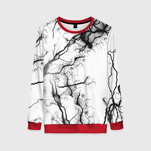 Женский свитшот Нейронные связи / 3D-Красный – фото 1