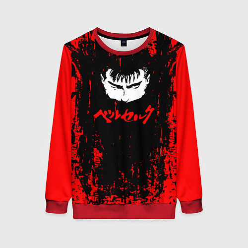 Женский свитшот Logo Berserk / 3D-Красный – фото 1