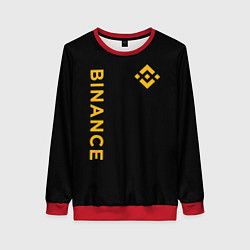 Женский свитшот БИНАНС ЛОГО КАРБОН BINANCE LOGO