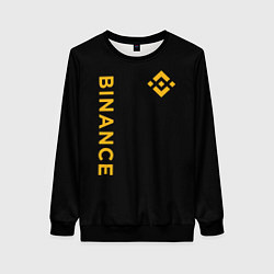 Женский свитшот БИНАНС ЛОГО КАРБОН BINANCE LOGO