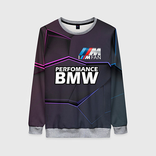 Женский свитшот BMW Perfomance / 3D-Меланж – фото 1