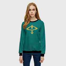 Свитшот женский Сыны Хоруса цвет легиона, цвет: 3D-черный — фото 2