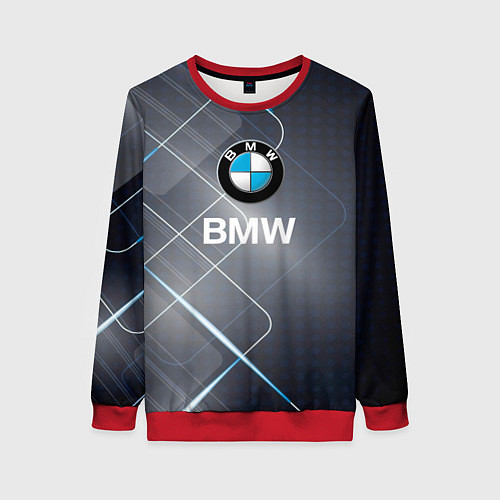 Женский свитшот BMW Logo / 3D-Красный – фото 1