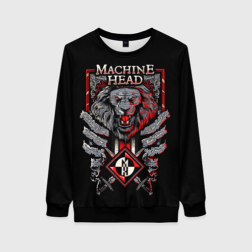 Женский свитшот Machine Head - Lion Heart / 3D-Черный – фото 1