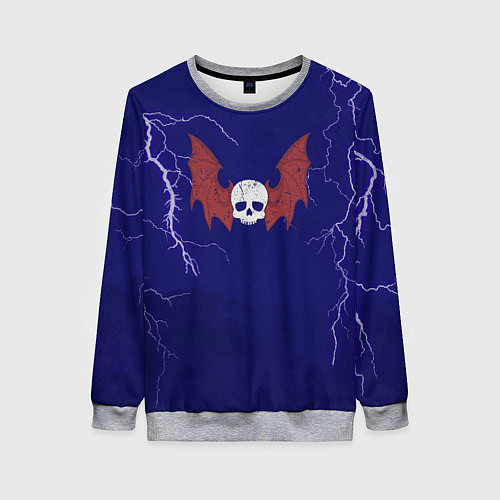 Женский свитшот Повелители ночи до Ереси цвет легиона / 3D-Меланж – фото 1