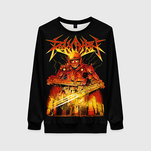 Женский свитшот Revocation / 3D-Черный – фото 1