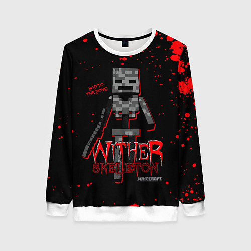 Женский свитшот WITHER SKELETON / 3D-Белый – фото 1