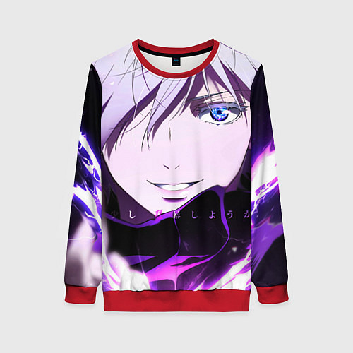 Женский свитшот Сатору Гото кастует заклинание / 3D-Красный – фото 1