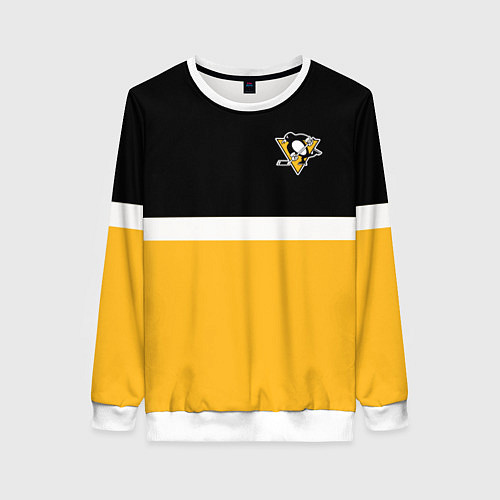 Женский свитшот Питтсбург Пингвинз НХЛ / 3D-Белый – фото 1