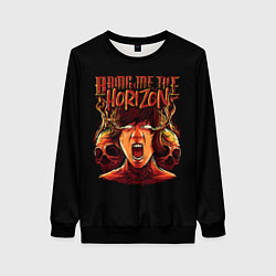 Свитшот женский BMTH BRING ME THE HORIZON, цвет: 3D-черный